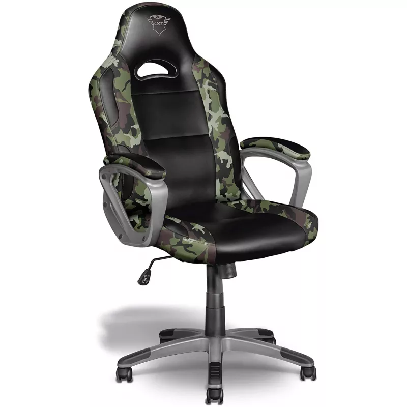 Fotoliu Gaming TRUST GXT 705C Ryon, Piele eco, Gazlift, 150 kg, 160-190 cm, Camuflaj