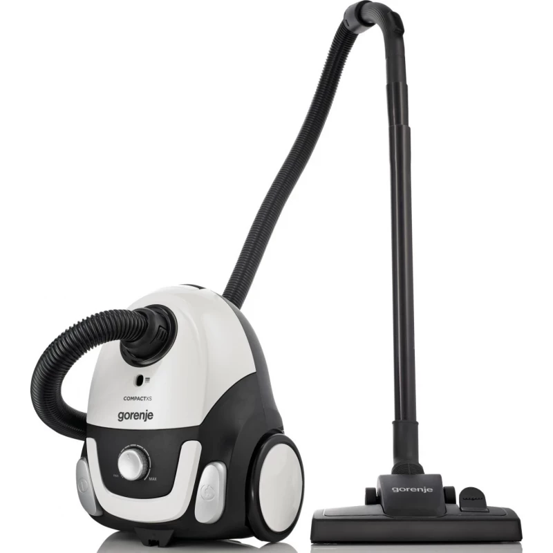 Aspirator GORENJE VCEA11CXWII, Clasic,  750 W,  2 l,  HEPA,  78 dB,  Alb,  Negru