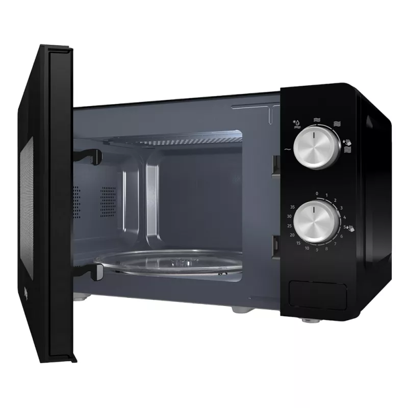 Cuptor cu microunde GORENJE MO20E1B, 20 l,  800 W,  5 trepte putere,  Negru