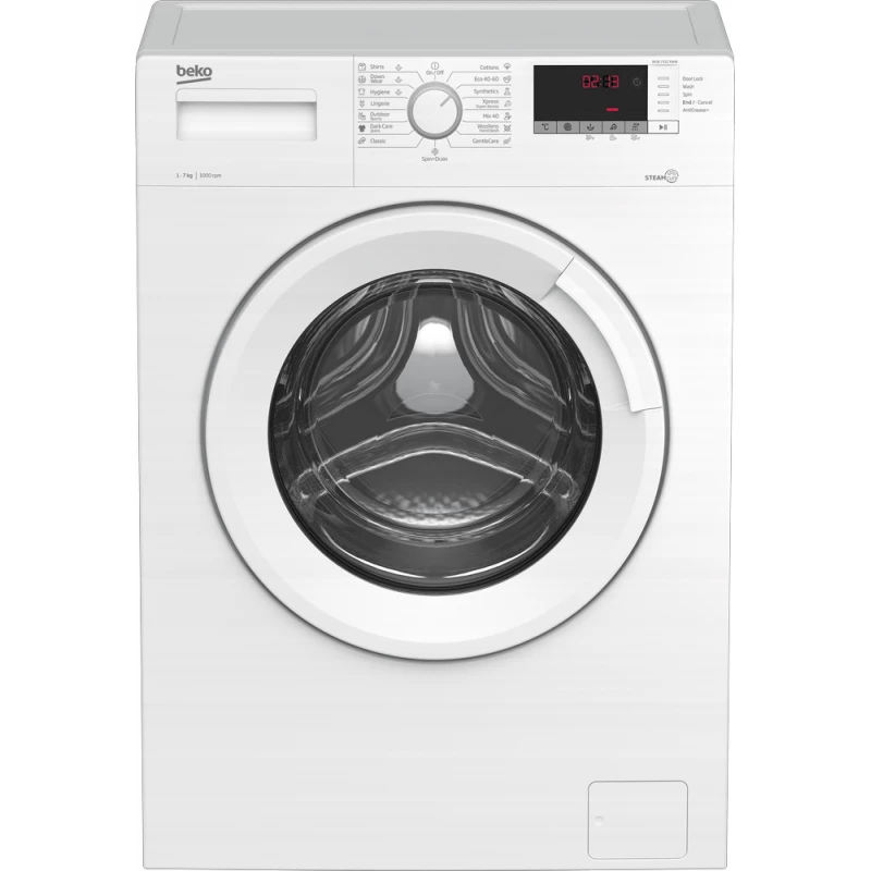 Masina de spalat rufe BEKO WUE7512XWW, Ingusta,  7 kg,  1000 RPM,  15 programe,  Alb, A+++