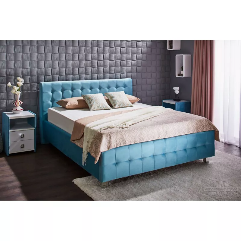 Pat Ambianta RIO, Pat dublu,  Turcoaz, 140 x 200