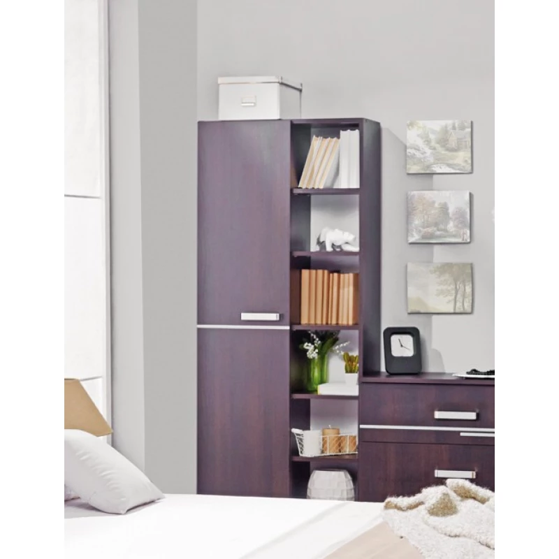 Dulap Ambianta BRAVO CU POLITE, Sonoma inchis