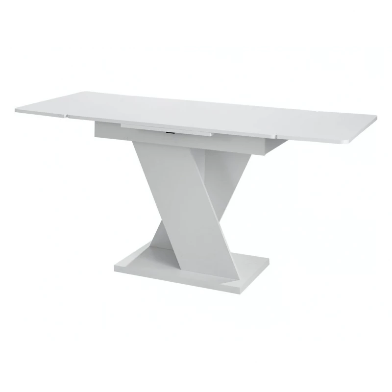 Masa Ambianta SAXONIA, Extensibil,  PAL melaminat,  Alb, 68 x 77.6 x 105-165