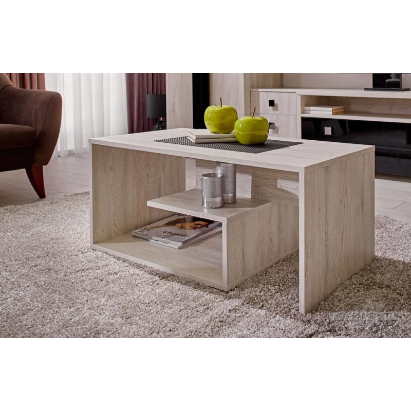 Masa cafea Ambianta RONDO, PAL melaminat,  Alb Samoa, 42.4 x 50 x 90