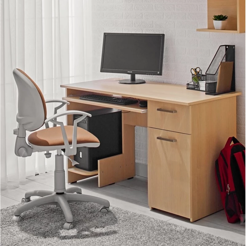 Masa de calculator Ambianta STAR, PAL melaminat,  Cremona,, 120 x 76 x 60