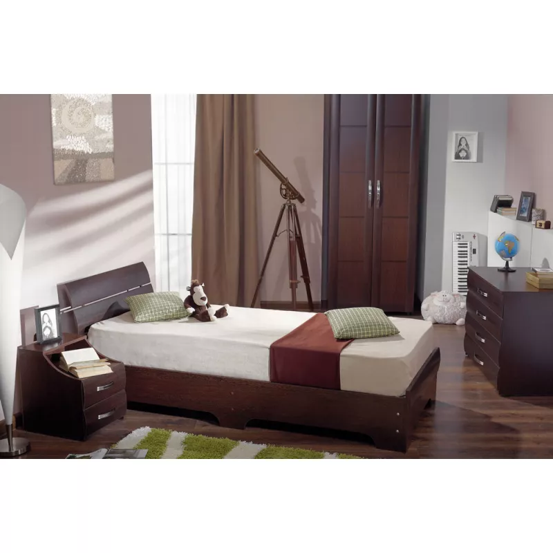 Pat Ambianta INTER-STAR, Single,  Sonoma inchis, 120 x 200