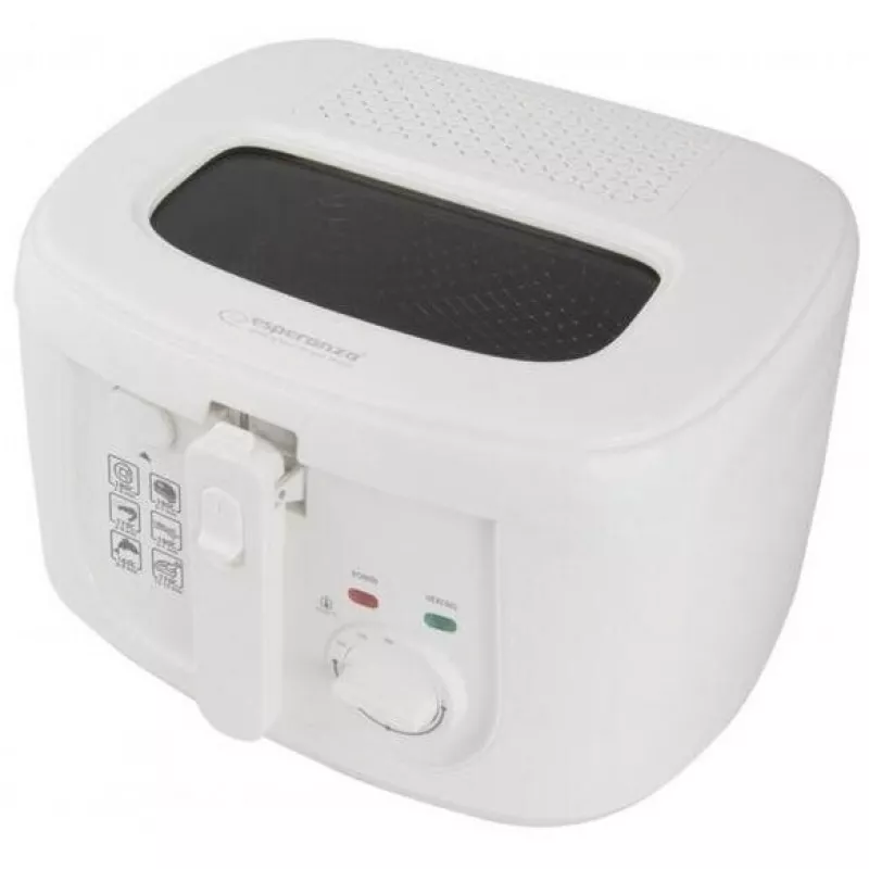 Friteuza ESPERANZA SPRING ROLL EKG012, Friteuza,  1800 W,  2.5 l,  Termostat,  Alb