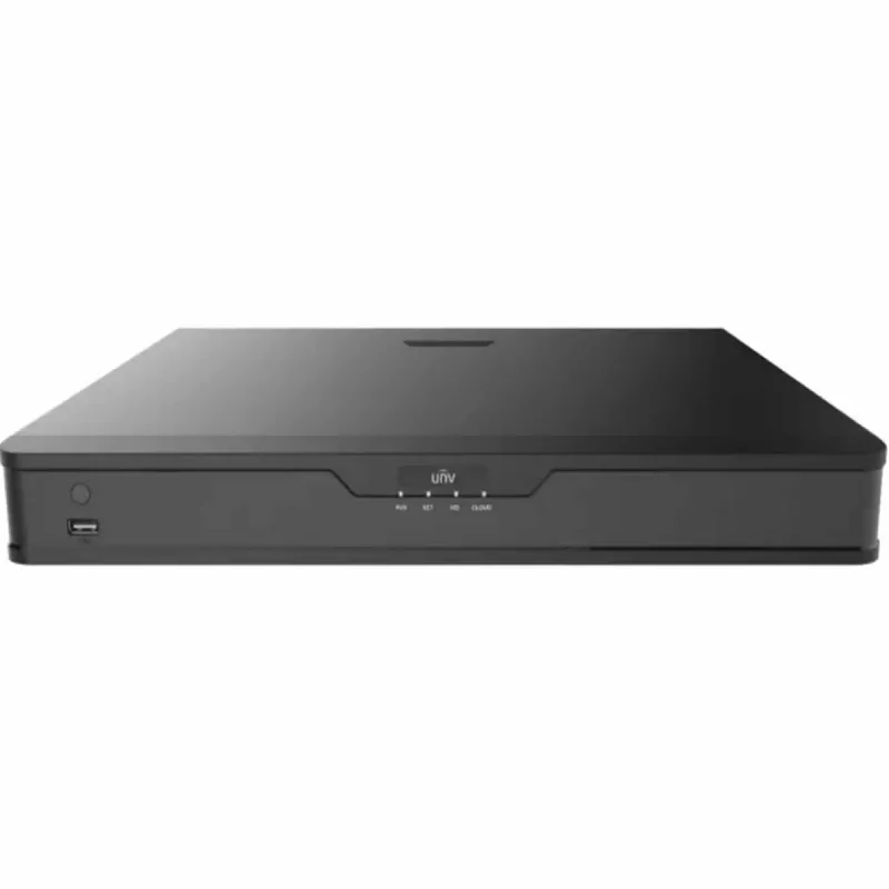 Сетевой видеорегистратор UNV NVR302-16S2-P16, 16-ch, 2 SATA interface, 16 PoE, Incoming Bandwidth 160Mbps, Audio 1, 1, 8 x 1080P@30, 4 x 4MP@30, 2 x 4K@30, 1U, H.265&4K