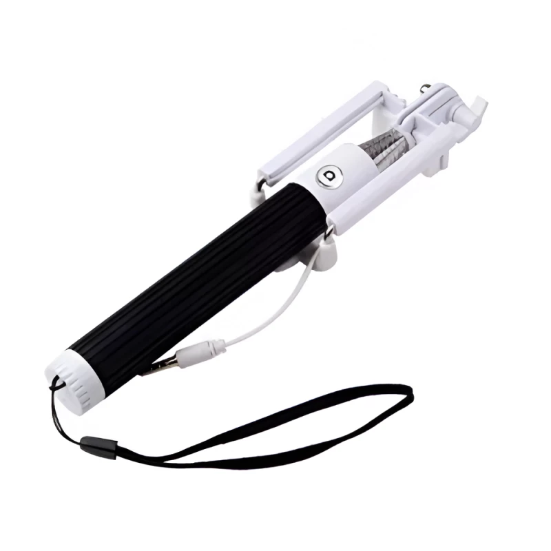 Accesorii GSM HELMET WIRED SELFIE STICK - 1M, BLACK-WHITE
