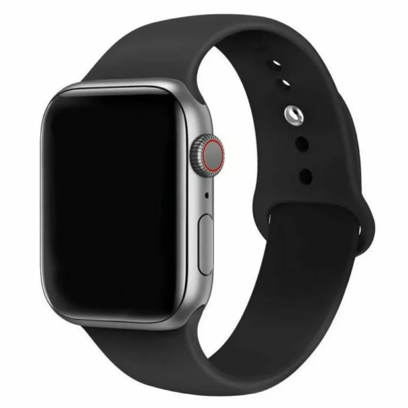 Ремешок браслет для часов HELMET SILICON APPLE WATCH STRAP 38/40 M/L BLACK