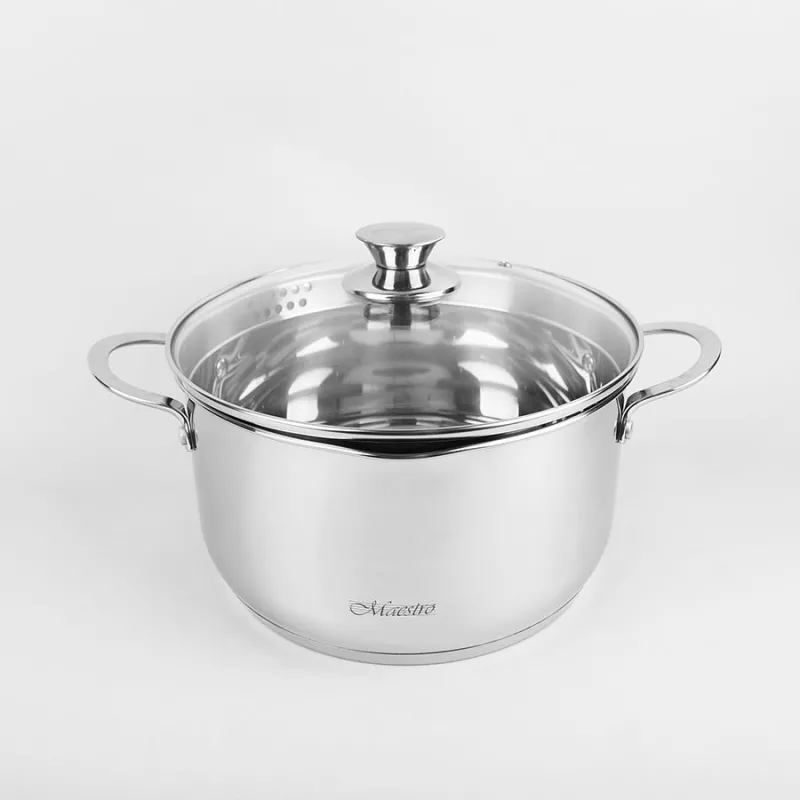 Cratita cu capac Maestro MR-3510-18, 2 l,  18 cm,  Inox,  Inox