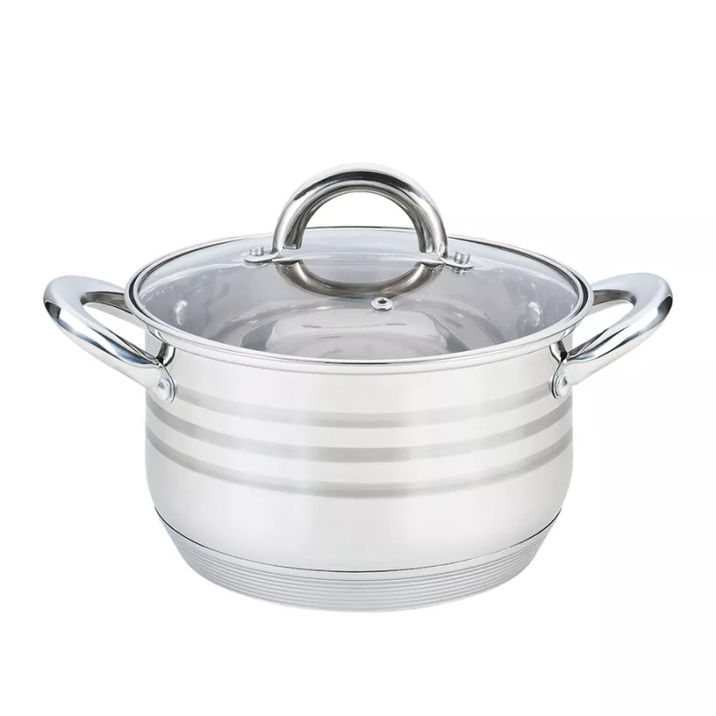 Cratita cu capac Maestro MR-3513-24, 6.5 l,  24 cm,  Inox,  Inox