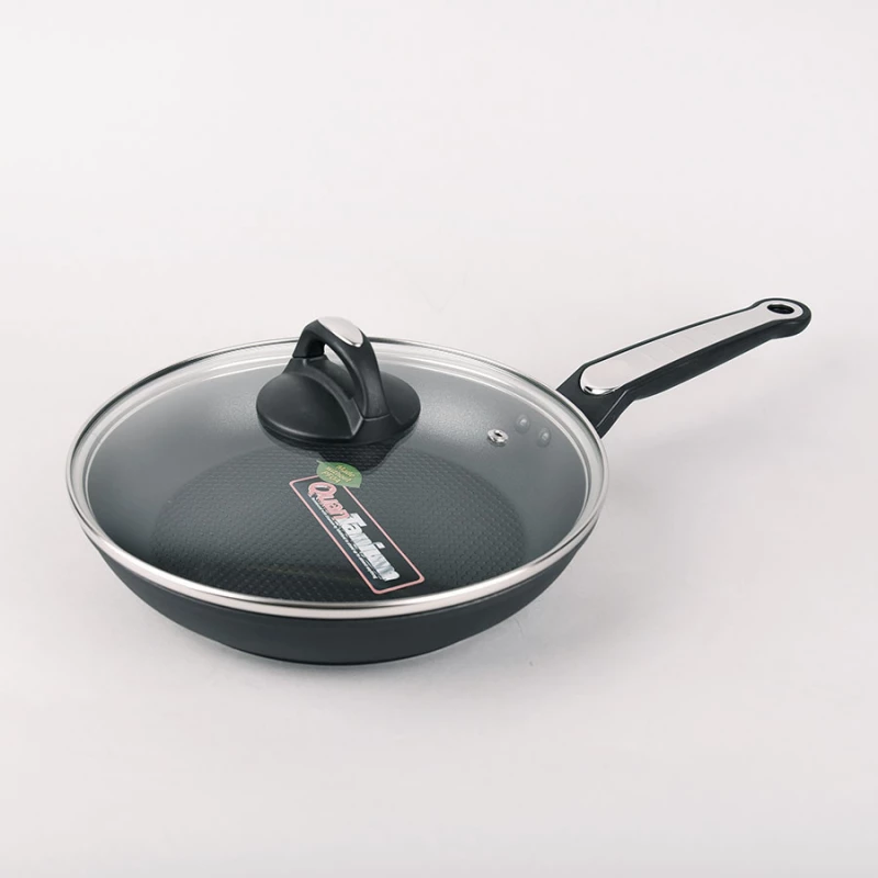 Сковорода с крышкой Maestro MR-1207-26, 26 см,  Алюминий,  Титановое антипригарное покрытие,  Чёрный