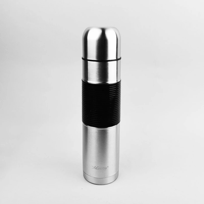 Термос Maestro MR-1630-100, 1 л,  Нержавеющая сталь,  Чёрный