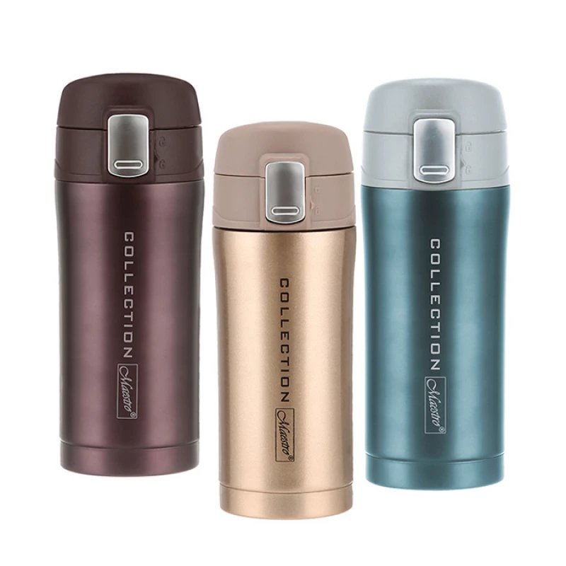 Термокружка Maestro MR-1641-32, 0.32 л,  Высококачественная нержавеющая сталь,  Коричневый,  Бронзовый,  Синий