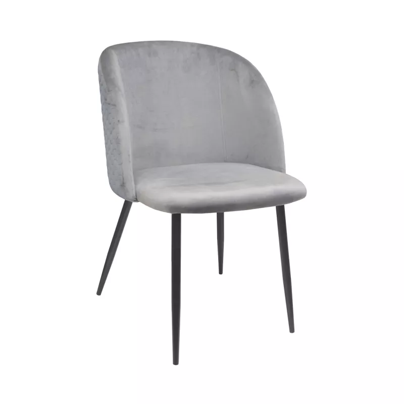 Стул DP SPECTRE, Кухонный стул,  Металл,  Ткань,  Серый, 53 x 62 x 80