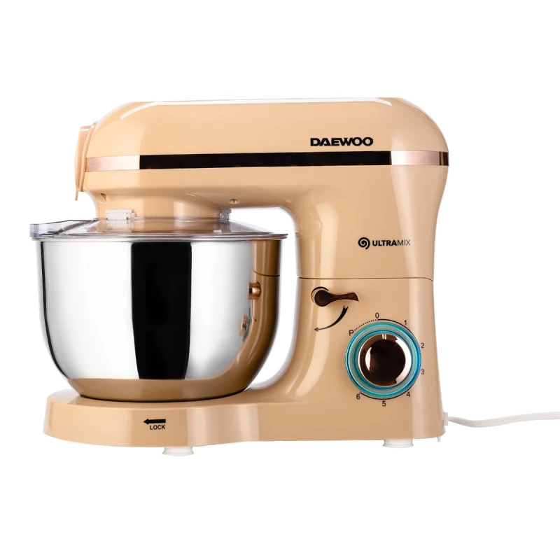 Кухонный комбайн DAEWOO DHM200MGC, 2000 Вт, 5 л, 6 скоростей, Мясорубка, Кремовый