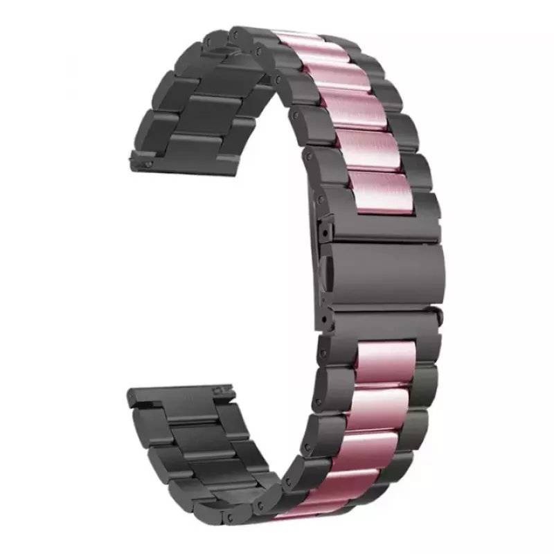 Bratara pentru ceas Xiaomi STRAP METAL AMAZFIT 20MM BLACK - PINK