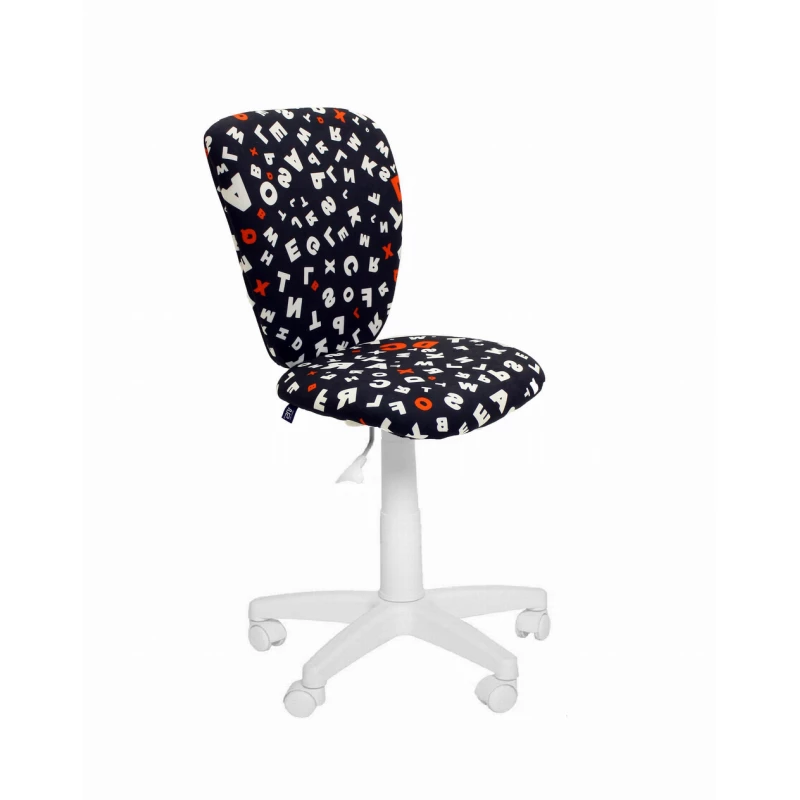 Fotoliu Nowy Styl POLLY GTS SPR-10, Stofa,  Gazlift,  Negru,  Alb, 41 x 35 x 81.5-94.5