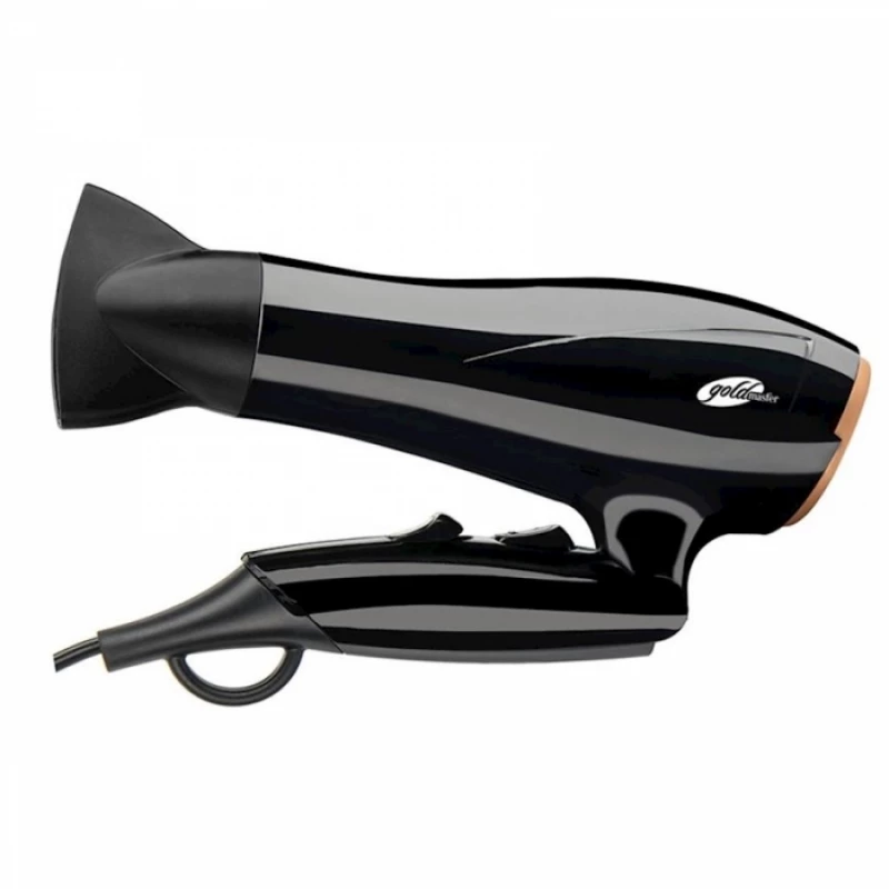 Фен GOLDMASTER GM-7162, 2400 Вт,  2 скорости,  3 режима,  Черный