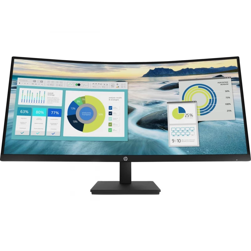 Monitor HP P34HC G4, 34.0 3440x1440, VA HDMI DP USB-C USB HAS VESA 21Y56AA