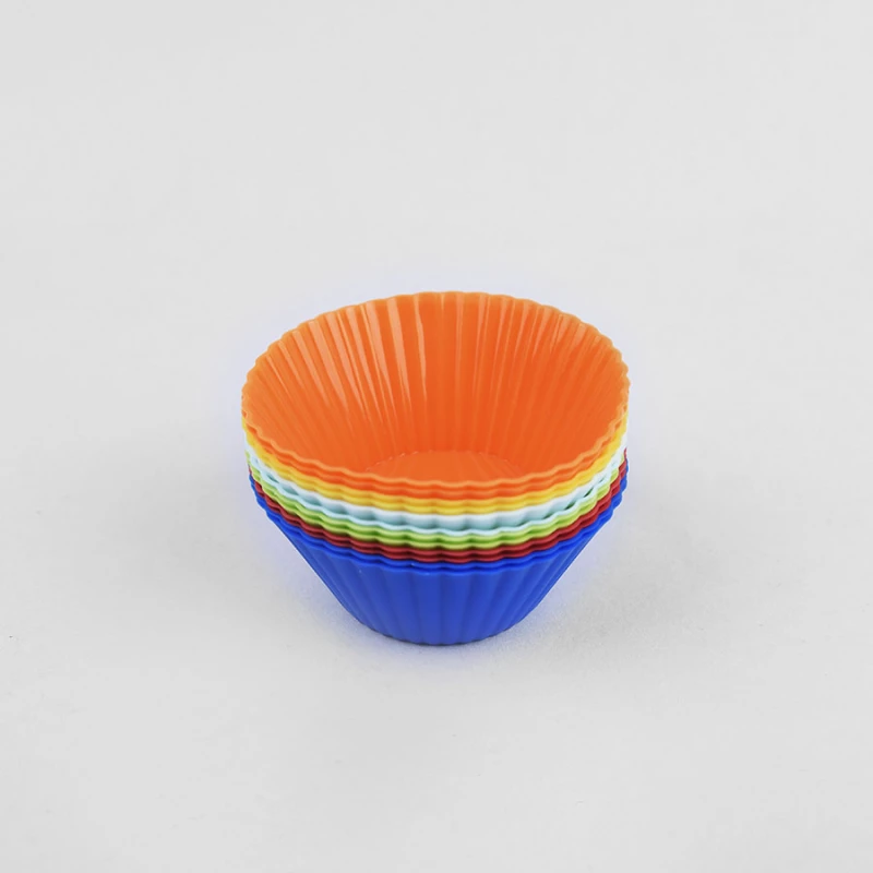 Tava de copt Maestro MR-1177, 12 piese,  7.4 cm,  Silicon,  Diferite culori