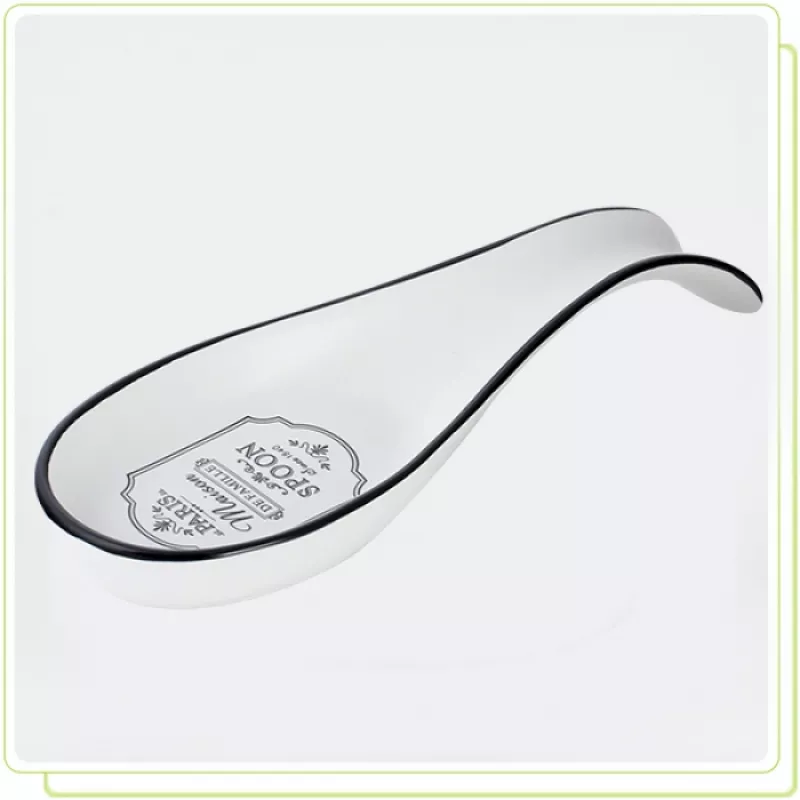 Suport pentru tacamuri Maestro MR-20030-46, Ceramica,  Alb cu desen