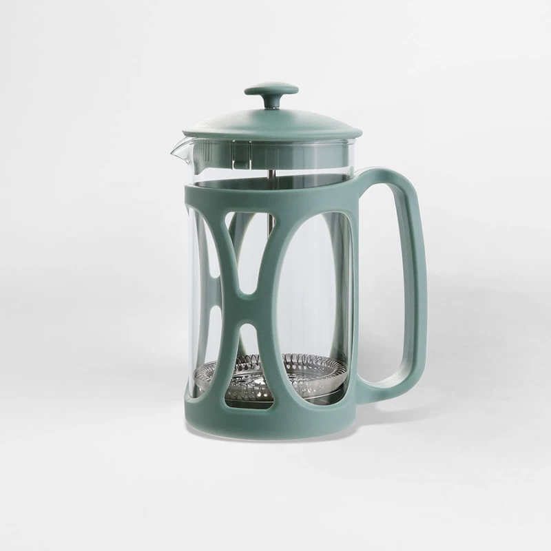 French-press Maestro Mr-1663-600, 0.6 l,  Plastic,  Sticla termorezistenta,  Verde,  Portocaliu,  Rosu