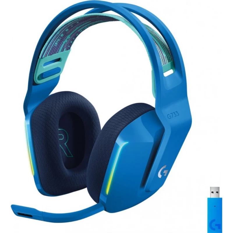 Gaming Casti LOGITECH G733 BLUE, Wireless