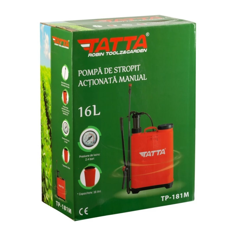 Stropitoare TATTA TP-181M, Actionare manuala,  2.4 bari,  16 l