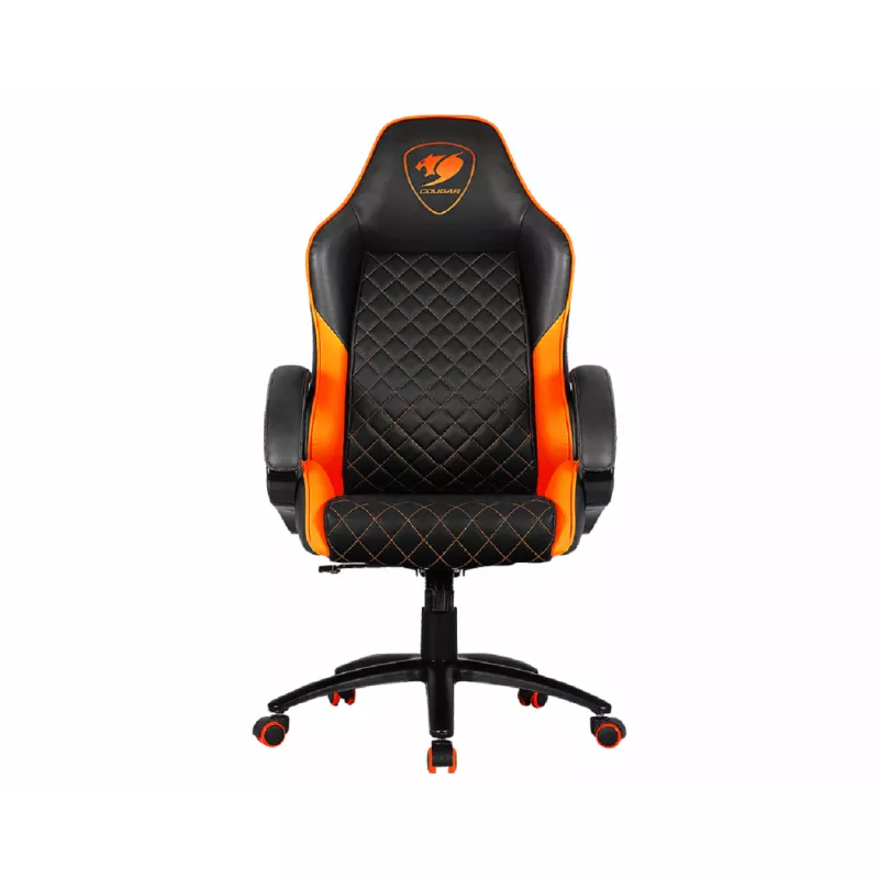 Fotoliu Gaming Cougar FUSION Orange, Metal,  PAL,  Piele ecologica,  Gazlift,  Black-Orange