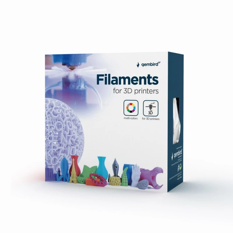 Filament GEMBIRD PLA 1.75 mm,  Blue Sky Filament,  1 kg,  3DP-PLA1.75-01-BS