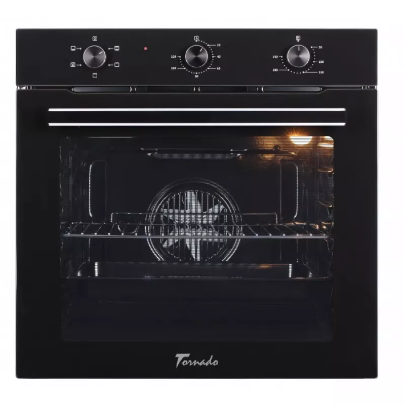 Cuptor electric incorporabil TORNADO TRCB-75100 M  BL, 75 l,  Grill,  Timer,  6 moduri,  Curatare traditionala,  Negru, A+