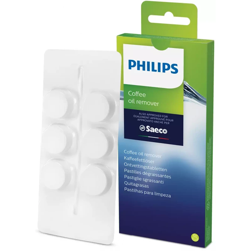 Tablete pentru aparate de cafea PHILIPS COFFEE OIL REMOVER CA6704/10, 6 piese in set