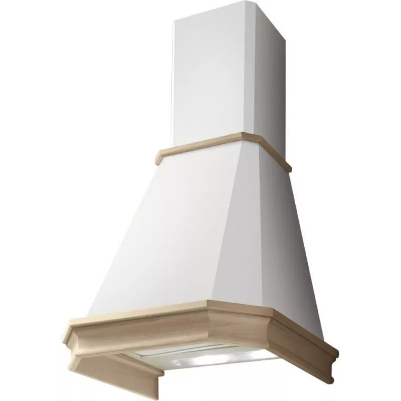 Hota Elica EMERALD WH/A/60 T.GREZZO, 990 m³/h,  1 motor,  60 cm,  Filtru din aluminiu absorbant de grasimi,  Alb