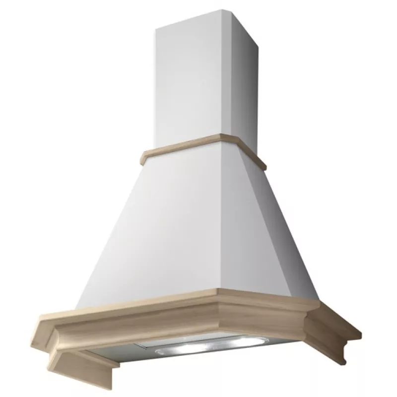 Hota Elica EMERALD WH/A/90 T.GREZ, 650 m³/ h,  2 motoare,  90 cm,  Filtru din aluminiu absorbant de grasimi,  Alb