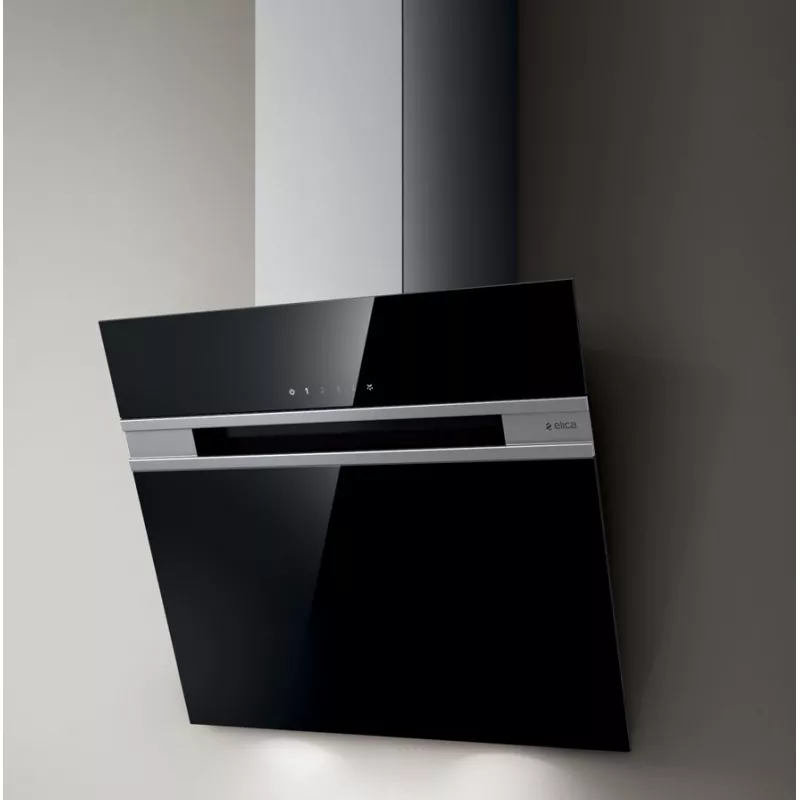 Hota Elica STRIPE BL/A/60/LX, 1200 m³/h,  1 motor,  60 cm,  Filtru din aluminiu absorbant de grasimi,  Negru