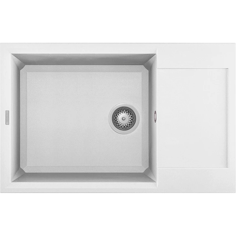 Chiuveta Elleci EASY 310, Incastrabila,  Granit compozitl,  Alb, LGY31068