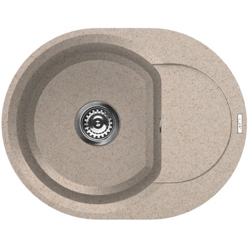 Chiuveta Elleci EASY ROUND 600, Incastrabila,  Granit compozit,  Avena,, LGYR6051