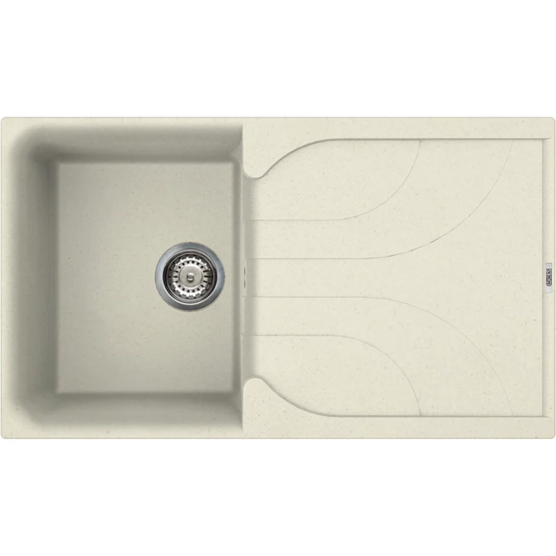 Chiuveta Elleci EGO 400, Incastrabila,  Granit compozit,  Bianco Antico, LGE40062