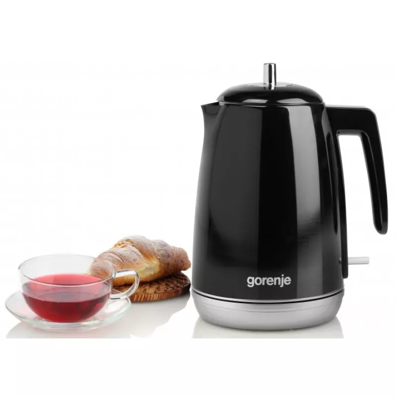 Ceainic electric GORENJE K15RLBK, 1.7 l,  2200 W,  Plastic,  Negru