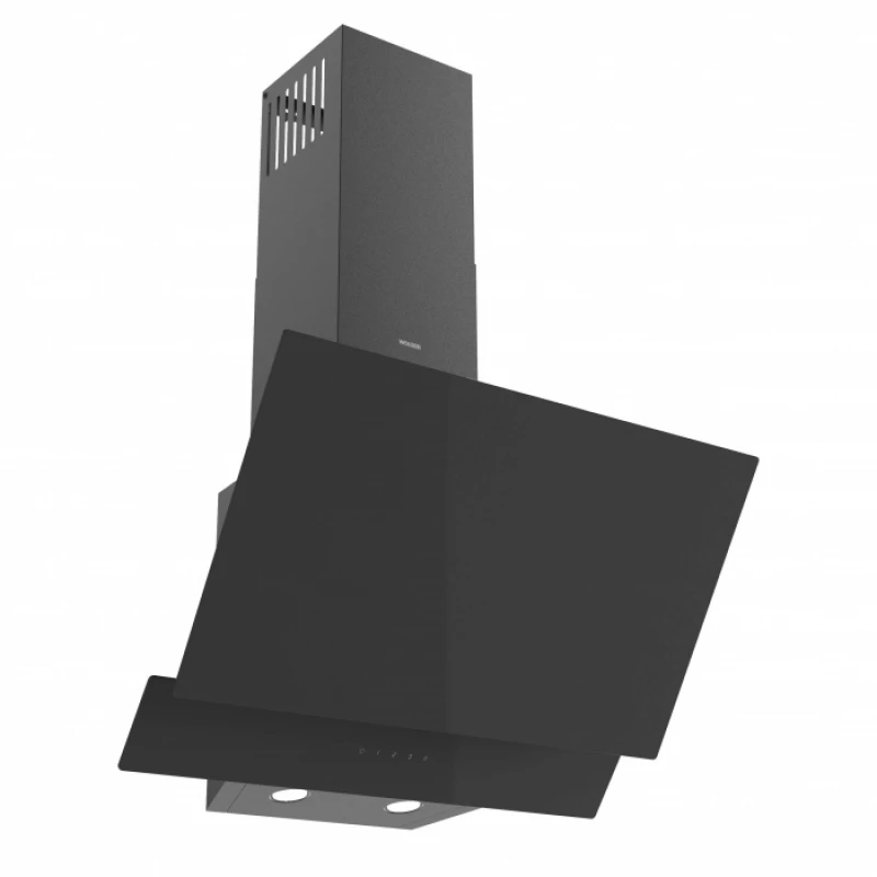 Вытяжка WOLSER WL -F 60 TC BLACK, 750 м3/ч,  1 двигатель,  60 см,  Жироулавливающий алюминиевый фильтр,  Чёрный
