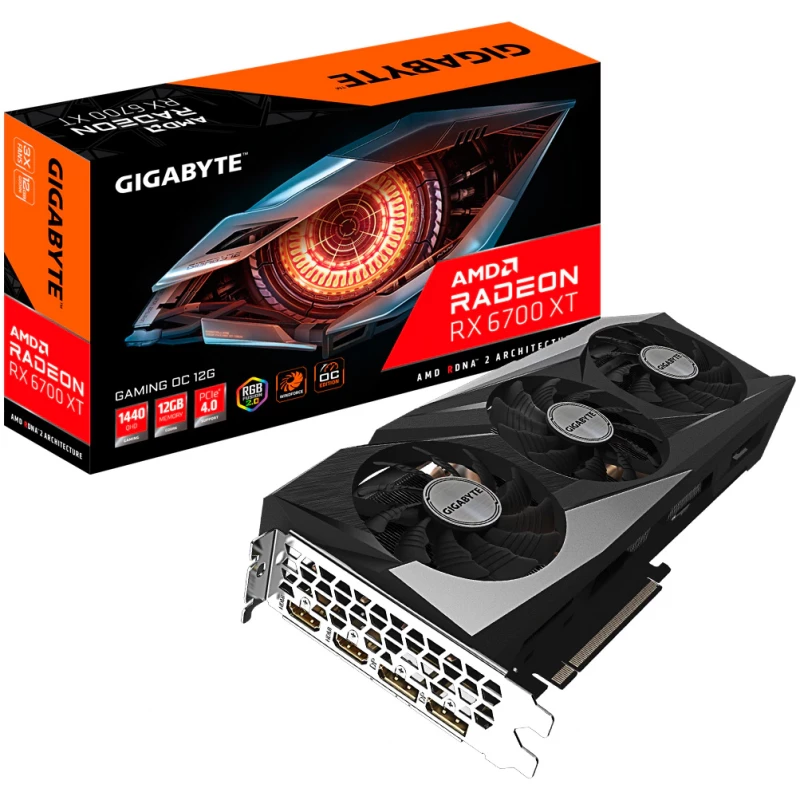 Placa video GIGABYTE Gaming OC GV-R67XTGAMING OC-12GD, Radeon RX 6700 XT, 12GB GDDR6 192bit HDMI DP