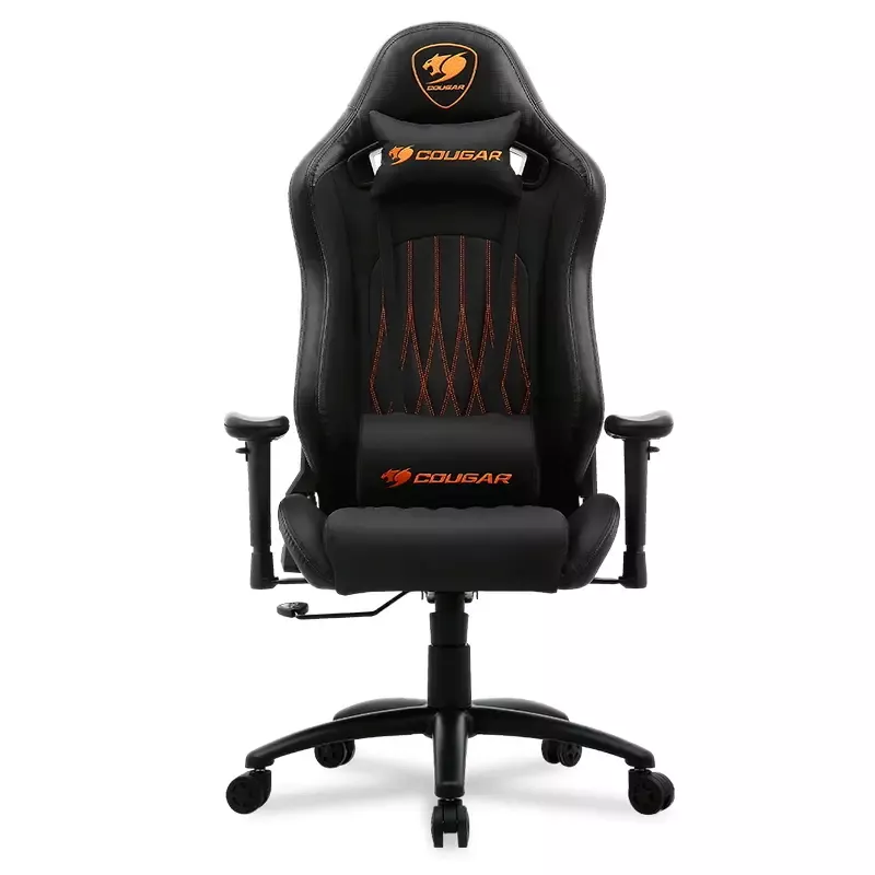 Fotoliu Gaming Cougar EXPLORE Black 120 kg,  145-180 cm, Otel,  Piele ecologica,  Gazlift,  Negru