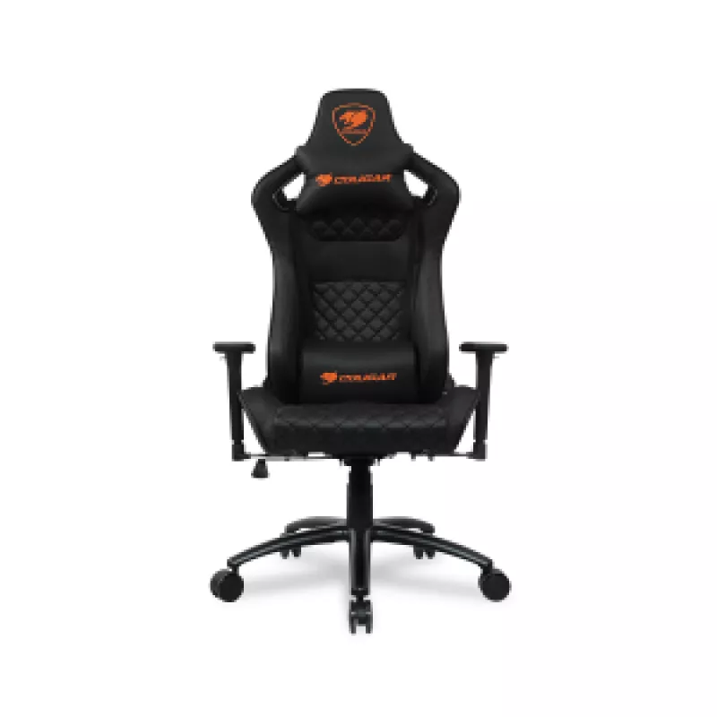 Fotoliu Gaming Cougar EXPLORE S Black 120 kg,  155-190 cm, Otel,  Piele ecologica,  Gazlift,  Negru