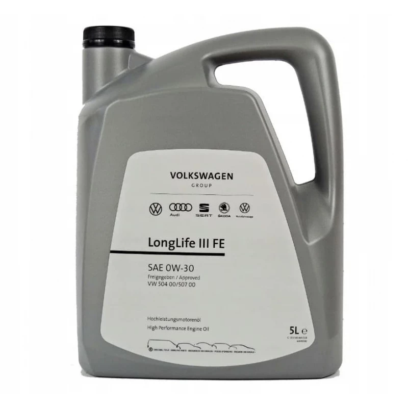 Моторное масло VW VAG LONGLIFE III 0W30, 5 л,  504, 507