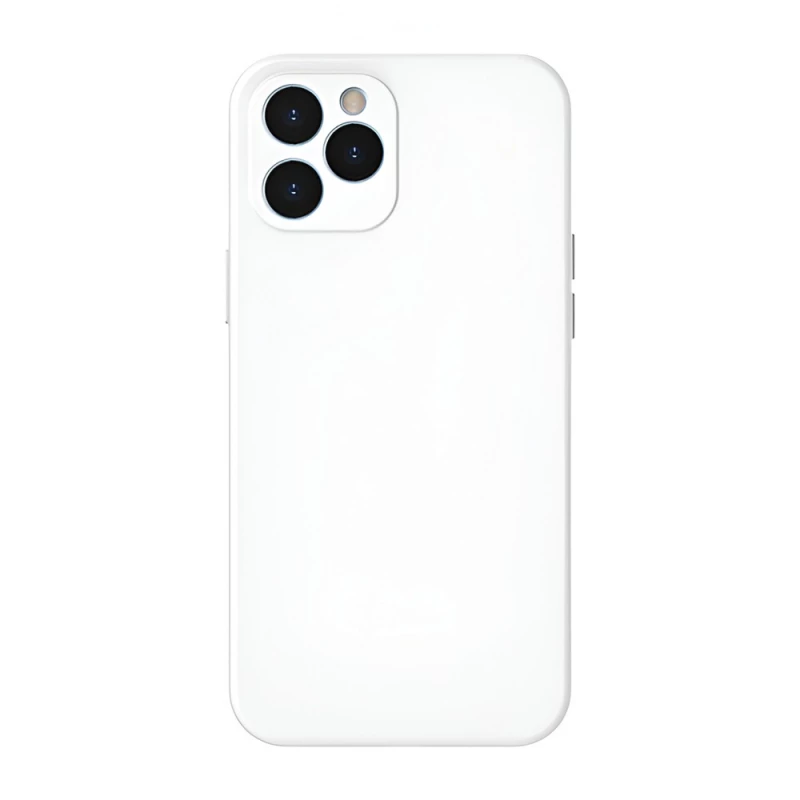 Husa Baseus CASE LIQUID SILICONE IPHONE 12 PRO GEL PROTECTIVE,  WHITE, 6.1"