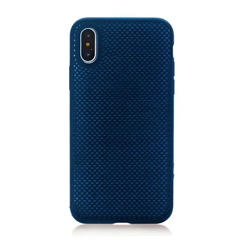 Husa HELMET CASE LIQUID SILICONE IPHONE 11 PRO GRID,  BLUE, 5.8"