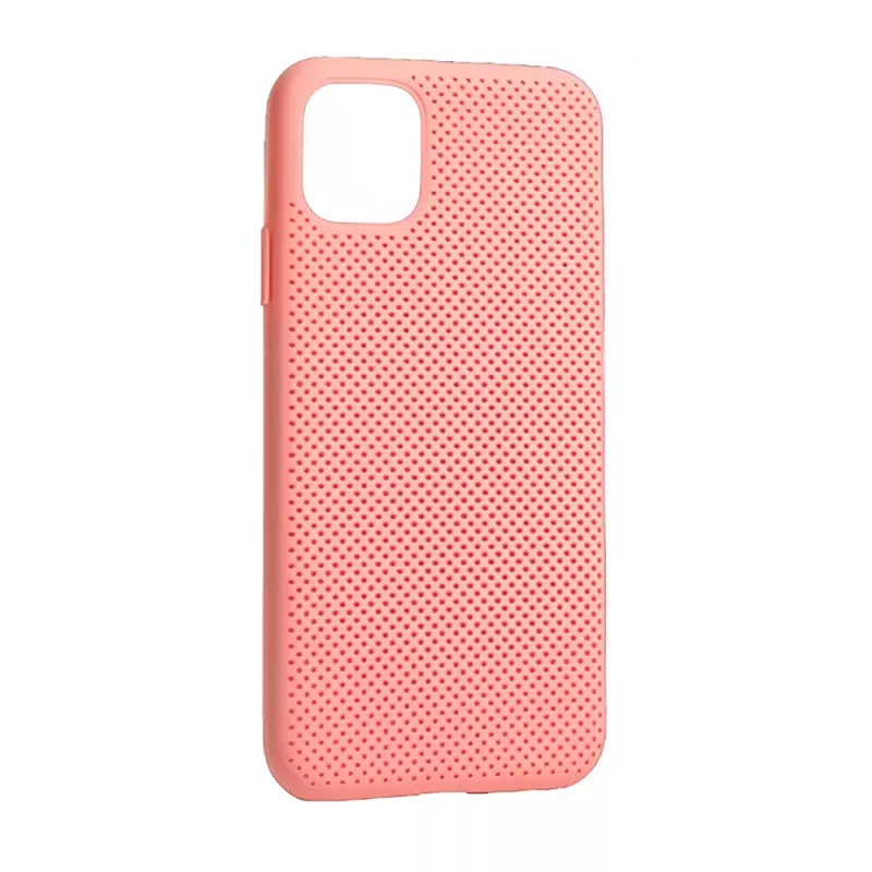Husa HELMET CASE LIQUID SILICONE IPHONE 11 PRO GRID,  PINK, 5.8"