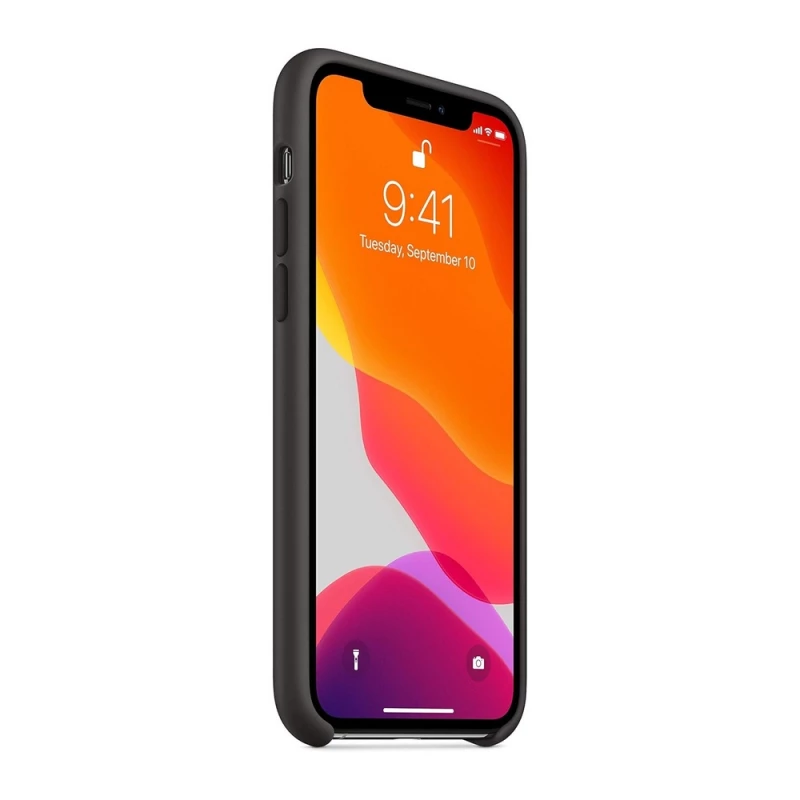 Husa HELMET CASE LIQUID SILICONE IPHONE 11 PRO,  BLACK, 5.8"